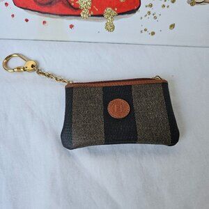EUC Fendi Pequin Purse Charm / Coin Purse
